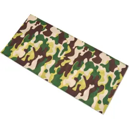 Kids Camo Flexi Tubular Bandana Green Flat